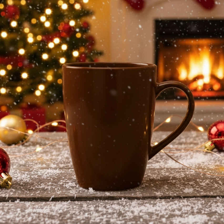 Femora Handcrafted Coffee Color Coffee Mug Gift Set 1 Pc 320 ml - Coffee