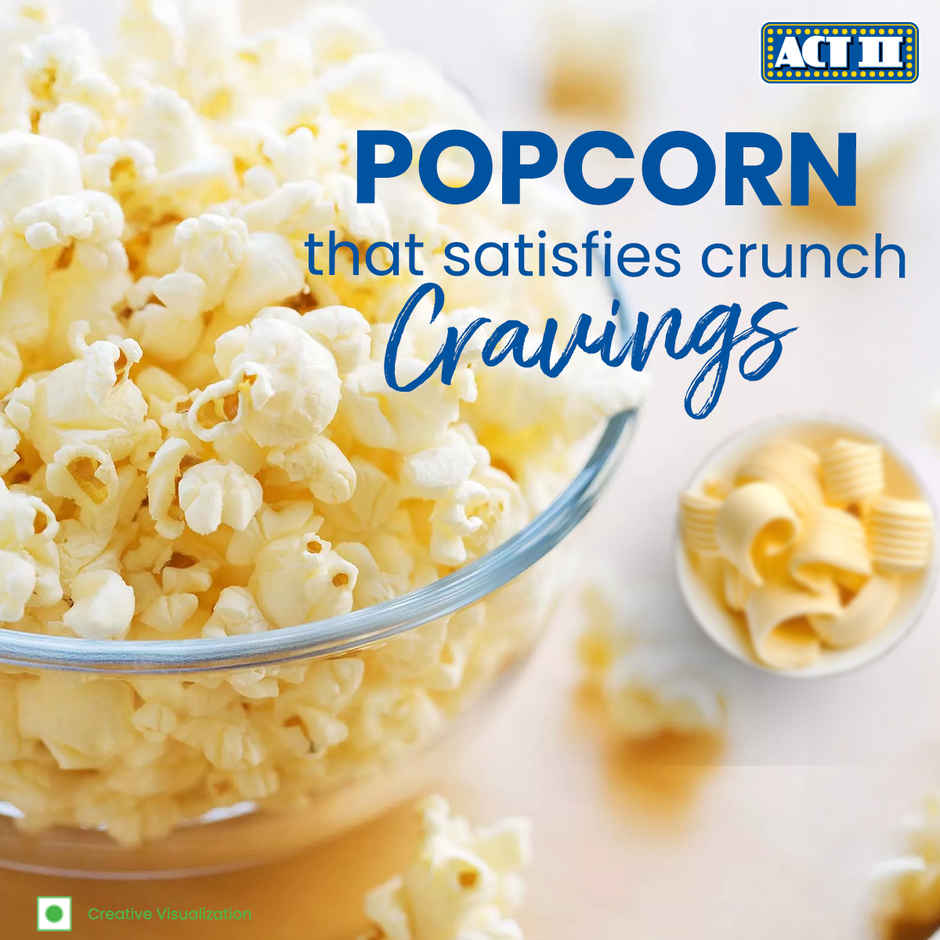 ACT II Cheese Burst Flavour Popcorn | Ready to Eat | Crunchy & Cheesy Snack