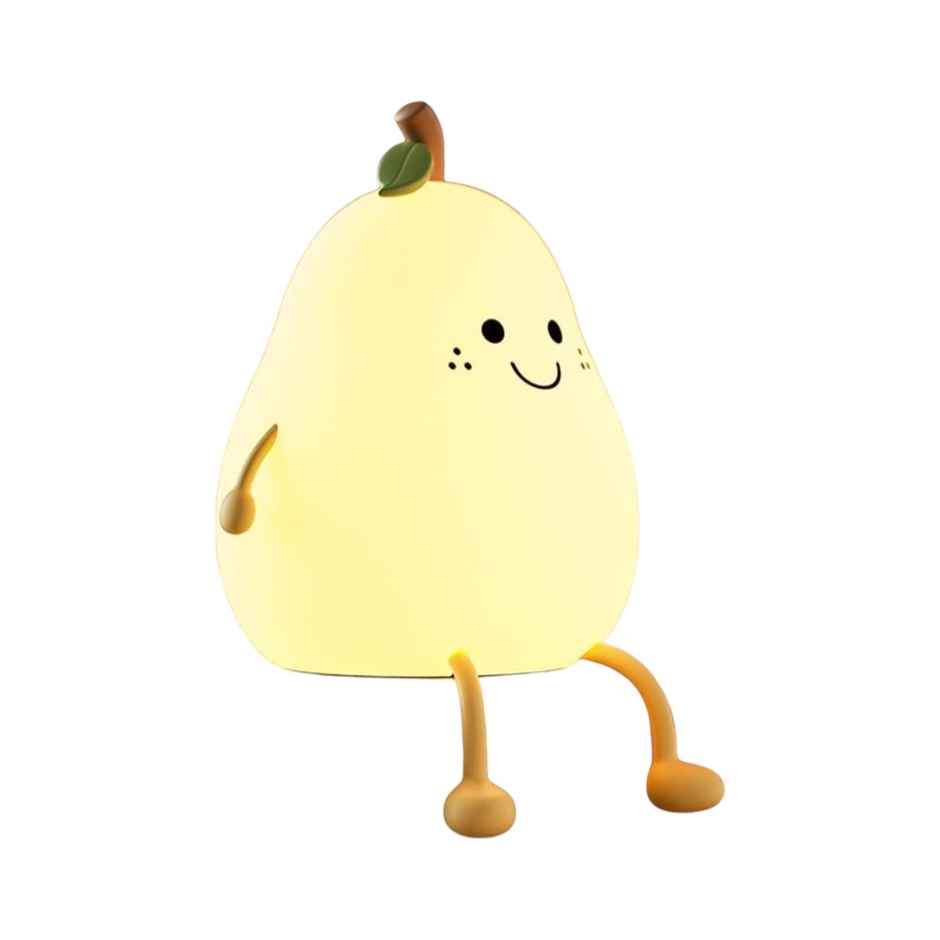 Desidiya Smile Pear Shape Silicone Led Night Light - Charming Bedside Lamp