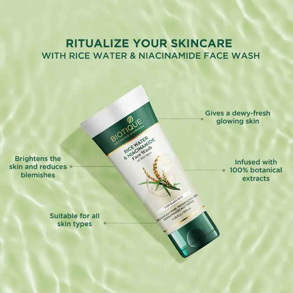 Biotique Rice Water & Niacinamide Gel Face Scrub
