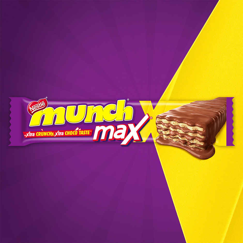 Nestle Munch Max Choco Coated Crunchy Wafer Chocolate Bar