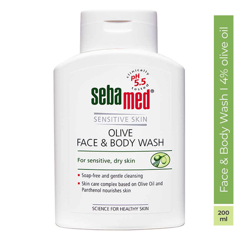 Sebamed Olive Face & Body Wash | pH 5.5 | Mild for sensitive, dry skin