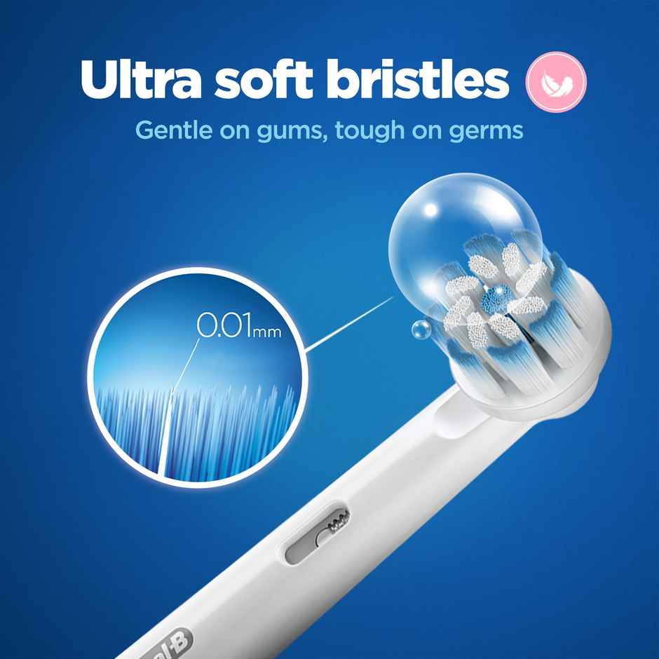 Oral-B Sensitive Clean Electric Toothbrush Soft Brush Heads