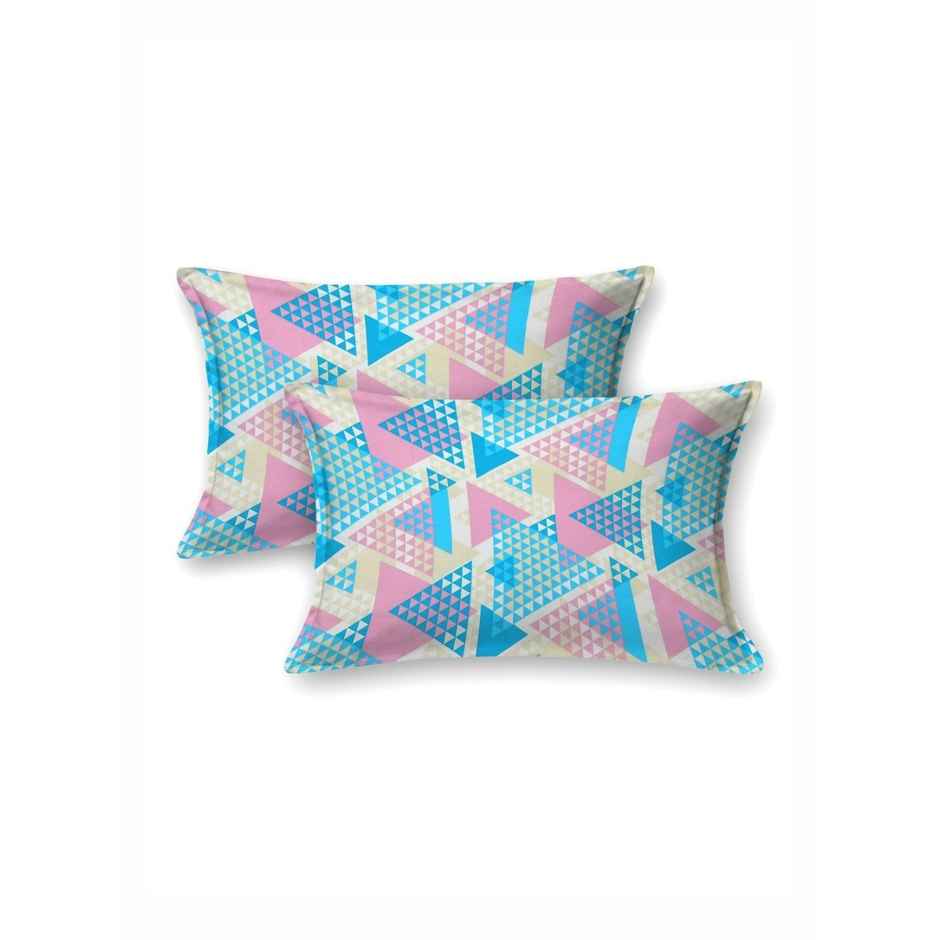 Bombay Dyeing Epigram 120 TC 100% Cotton Turquoise blue Super King Size Bedsheet - 2 Pillow Covers