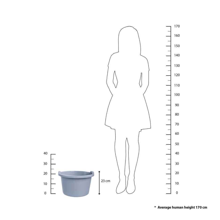 BAY6 Regent Tub 15 L - Grey