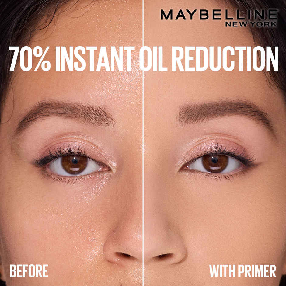 Maybelline New York Shine Stopper Primer | 3-in-1 Serum Primer for Oily Skin, Prime, Mattify