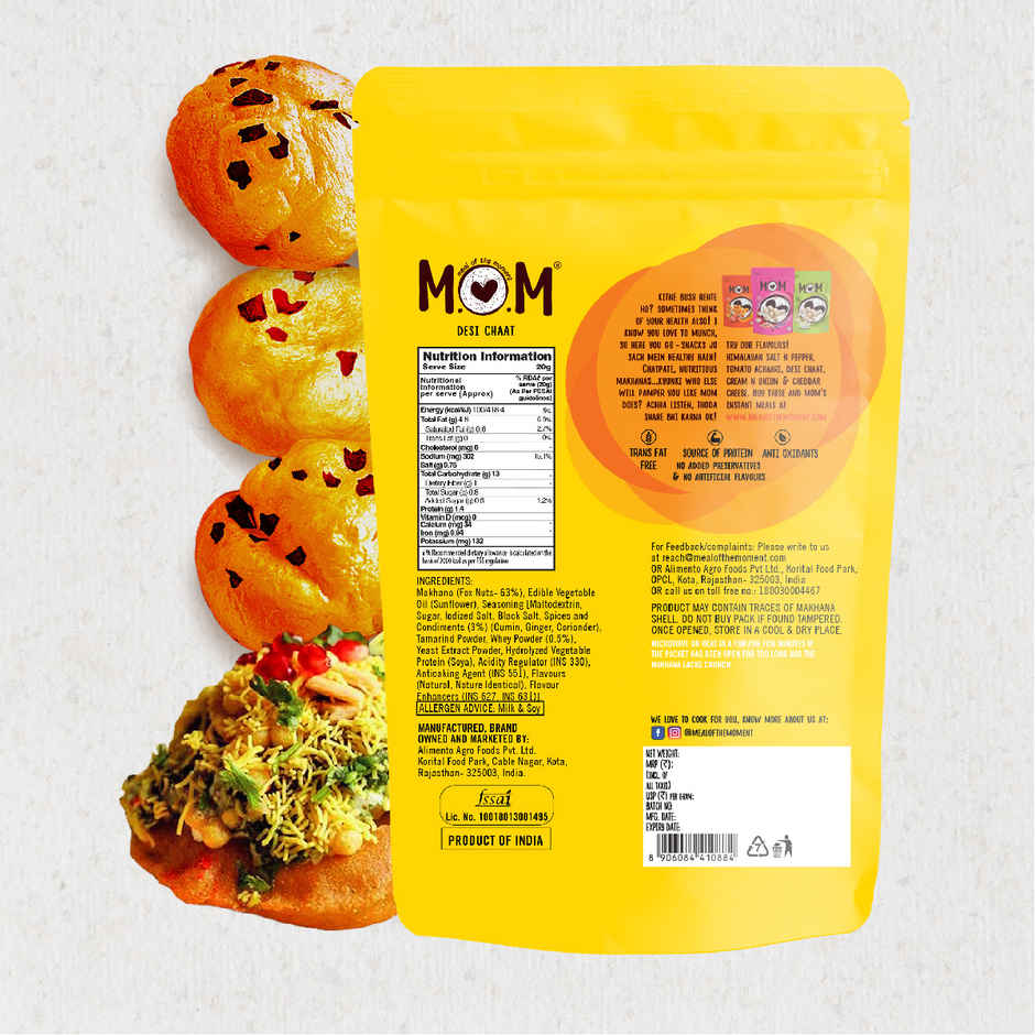 MOM Roasted Makhana Desi Chaat Combo