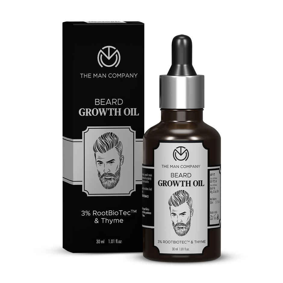 The Man Company Beard Growth Oil I Almond & Thyme