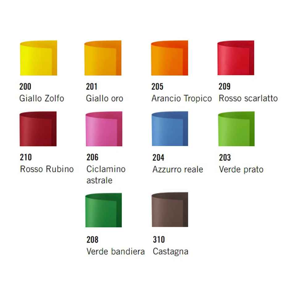 Paperpep Le Cirque 80Gsm A4 Bright Shades Assorted Pack Of 50 Sheets