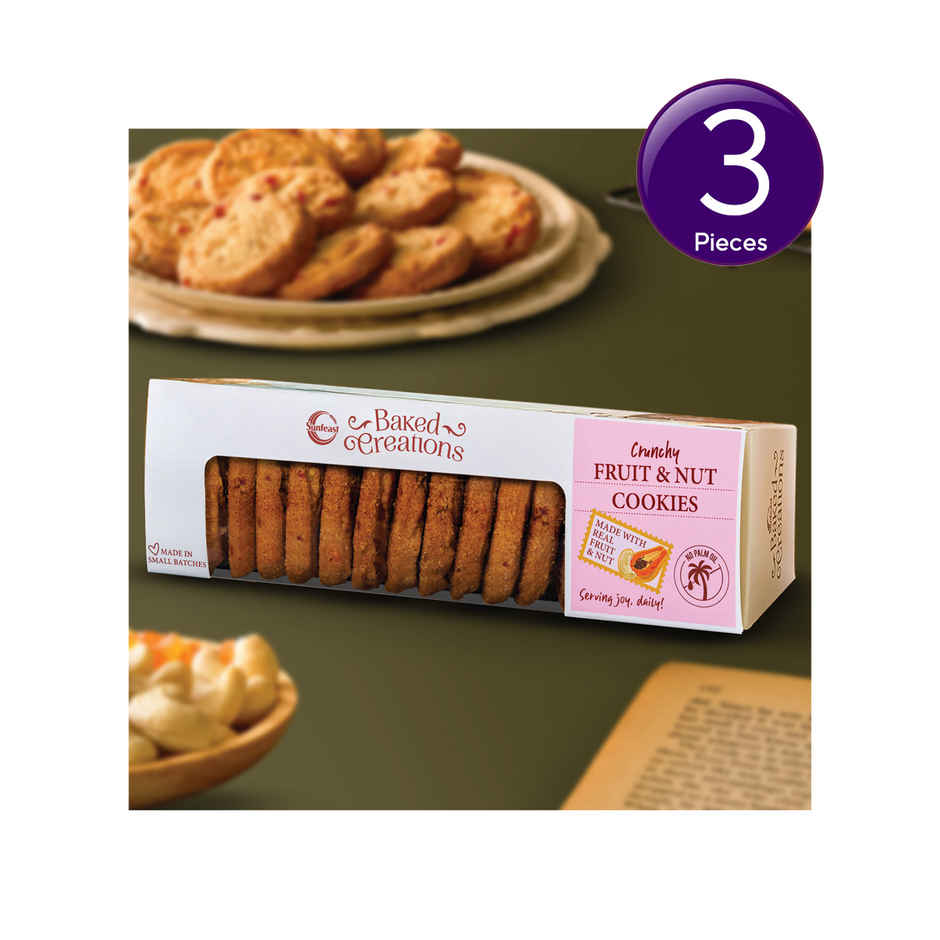 Baked Creations Fruit & Nut Cookies Bakery Style Combo 