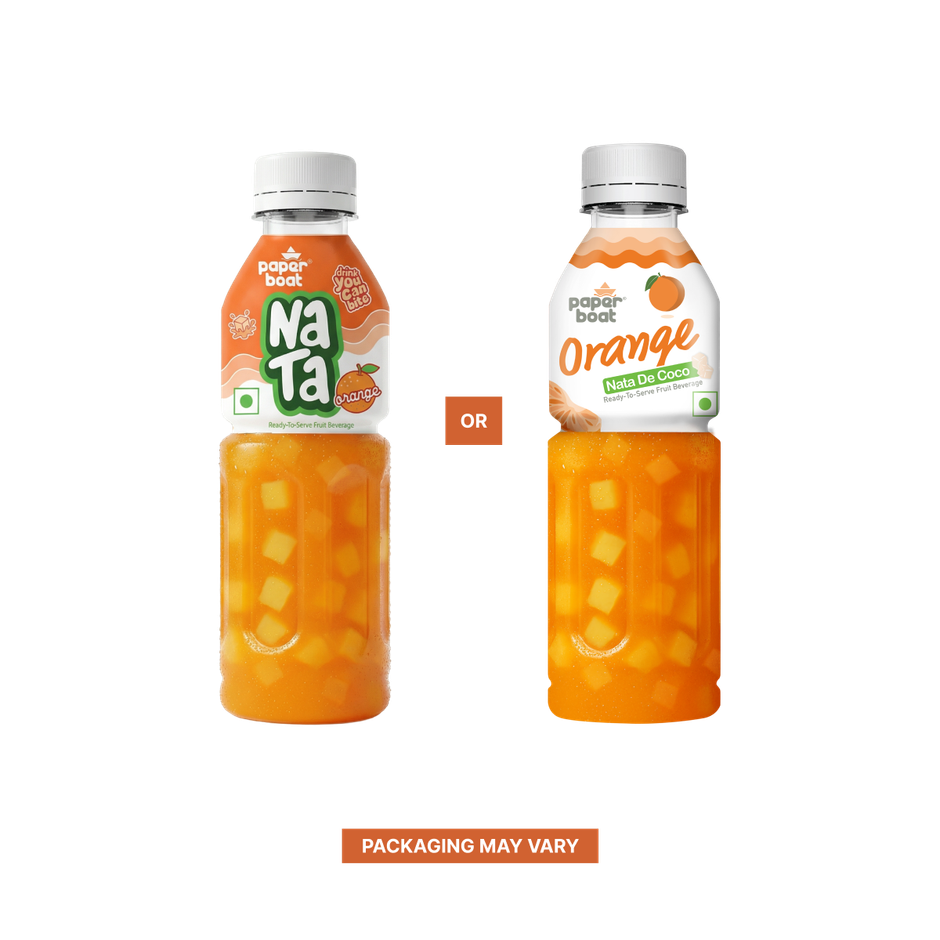 Paper Boat Orange Juice | Juicy Sips, Chewy Bites | Refreshing Fruit Drink Combo  