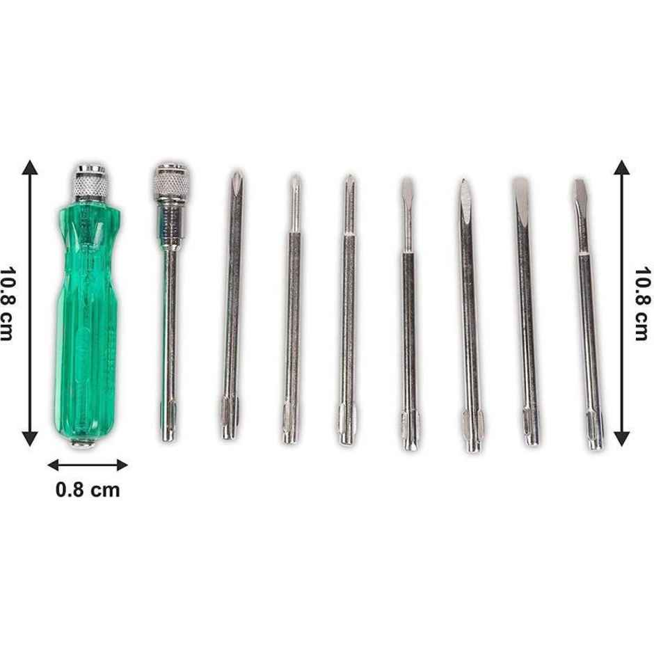 Visko 810 Tools Kit With Screwdriver Set | Tester | Crv Plier Hand Tool Kit 2 Tools