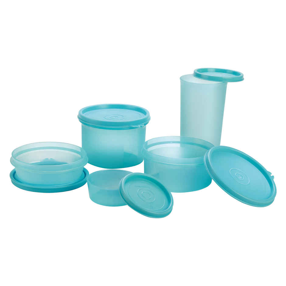 Joyo Fresherware 5 pcs set, Lunch pack (110 ml,250 ml, 450 ml, 600 ml, glass-460 ml)-Assorted