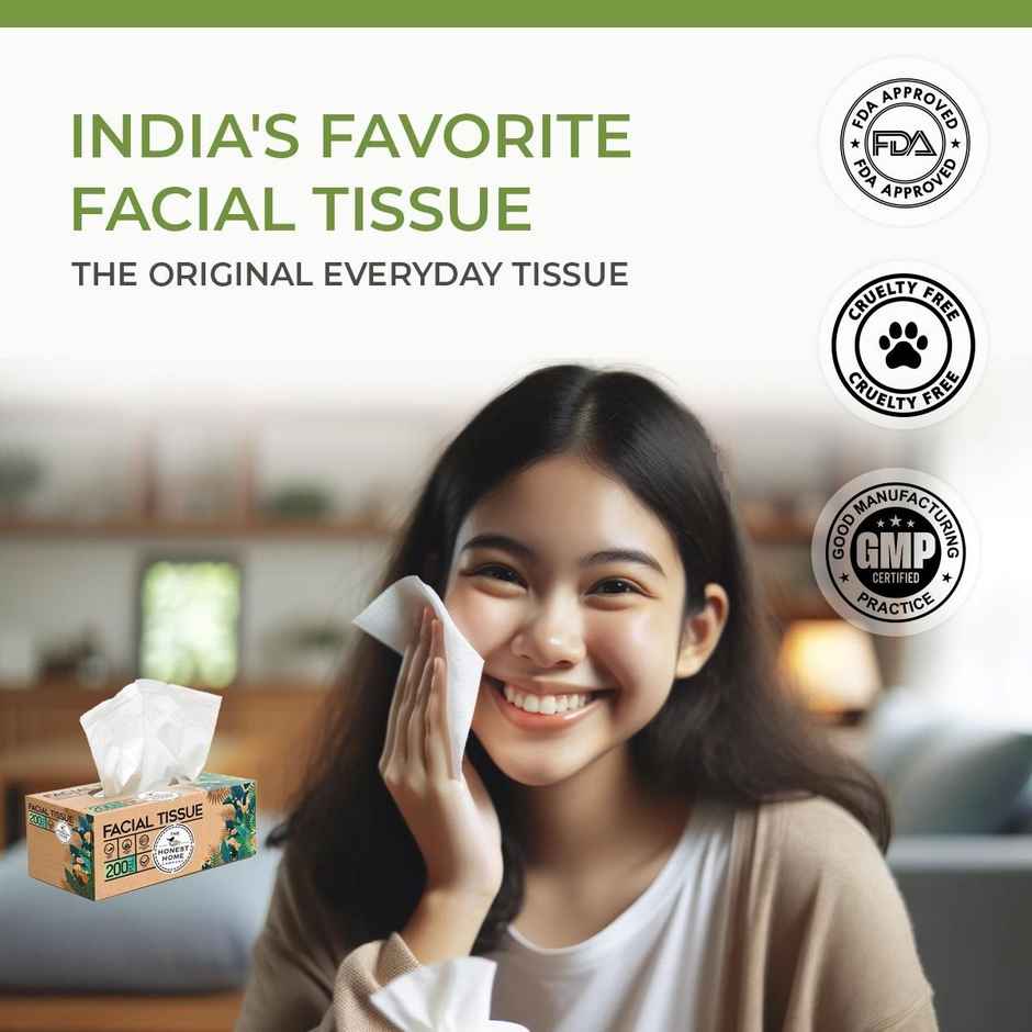 The Honest Home Company Facial Tissue Box | 200 Pulls