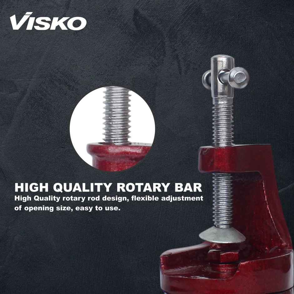 Visko 744 Baby Vise German Type Swivel Base With Clam 40Mm Multi Vise Tool