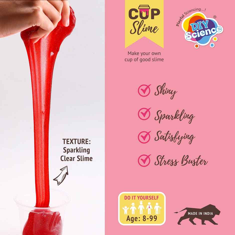 DIY Science Sparkling Strawberry Jam Slime Kit