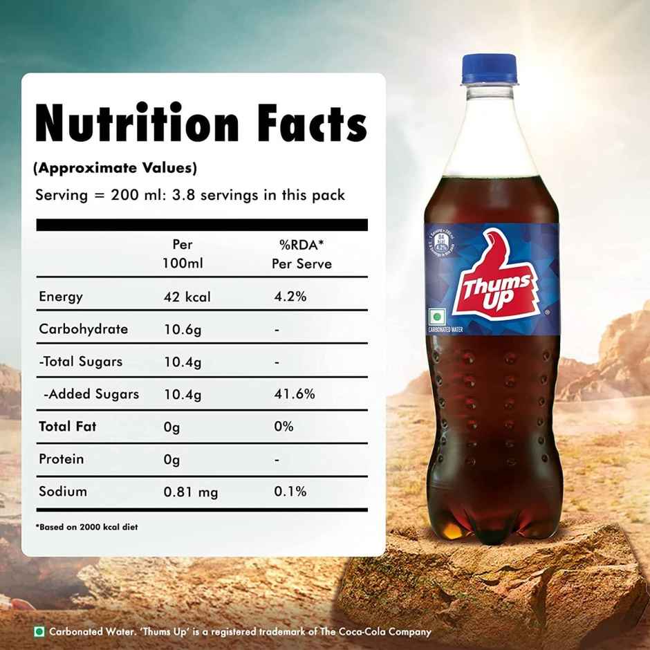 Thums Up | Cola Sparkling Soft Drink Pet Bottle | The Coca-Cola Company