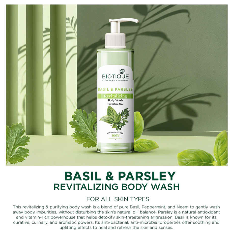 Biotique Basil And Parsley Revitalizing Body Wash