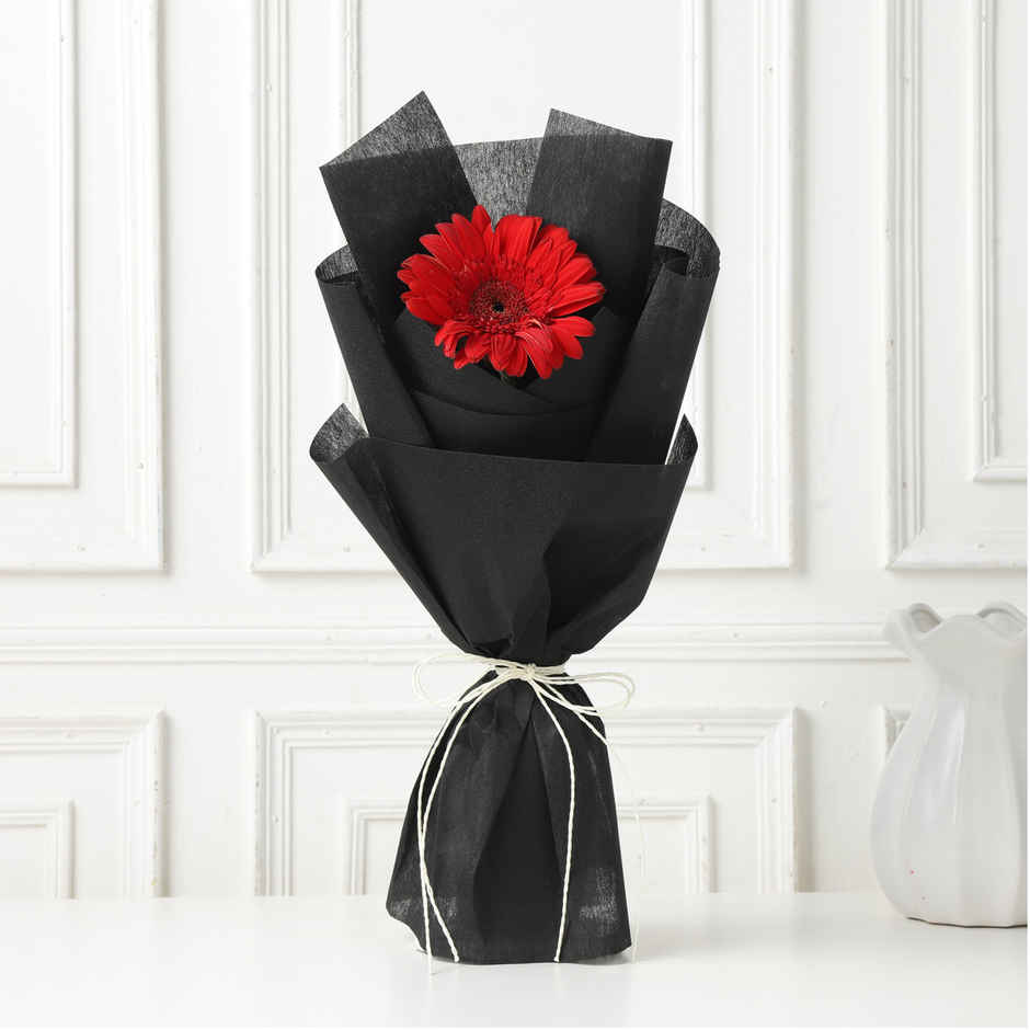 FNP Single Red Gerbera Bouquet