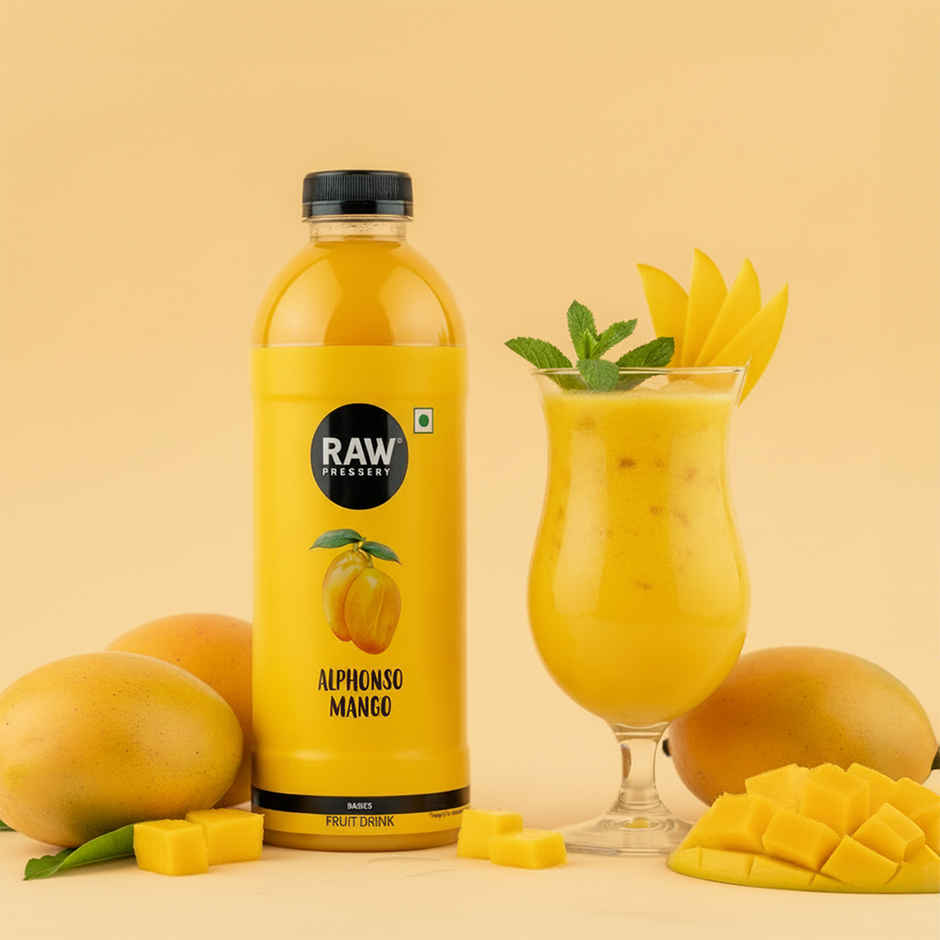 RAW Pressery Alphonso Mango Juice  Mango Fruit Juice  Not From Concentrate  Mango Drink