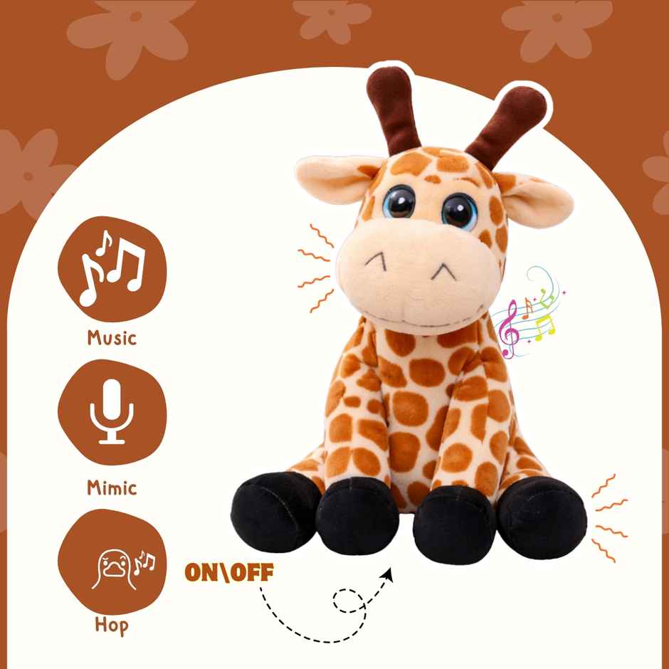 Toytales Giraffe | Plushies | Soft Toys | Electronic Toys| Birthday Gifts | Jumping Toys