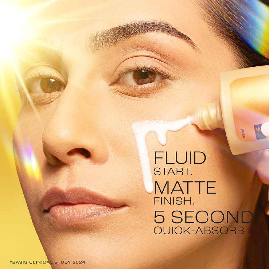 Lakme Sun Expert Dry Matte Fluid Sunscreen SPF 50 PA++++ | 1% Niacinamide & Ceramide | For Oily Skin