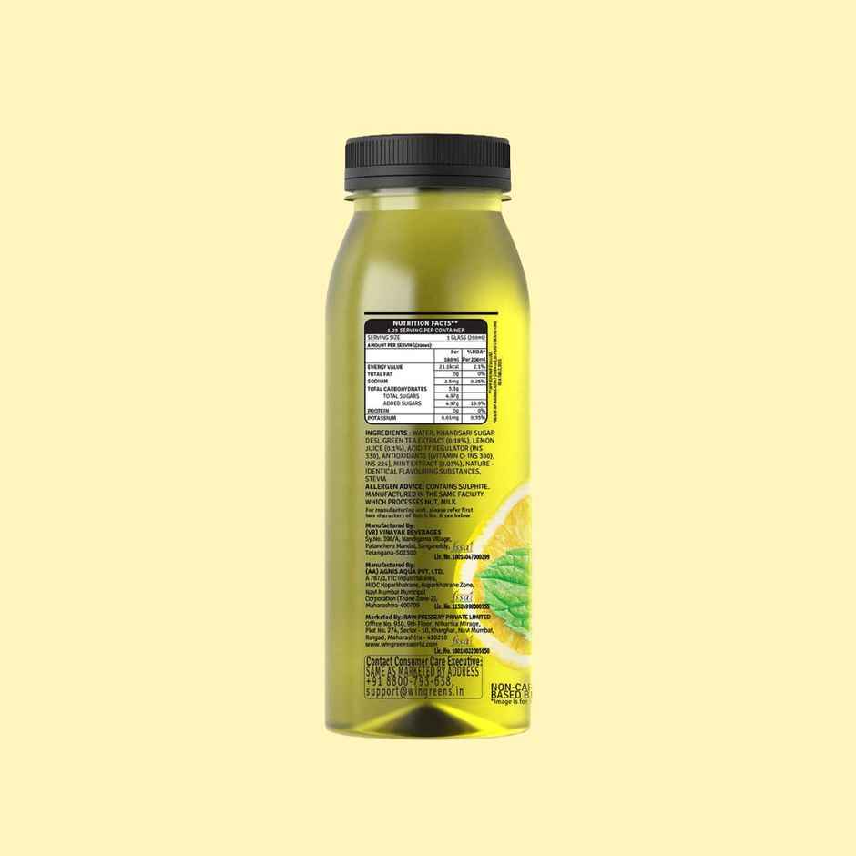 RAW Pressery Iced Green Tea  Mint Mojito  Ice Tea