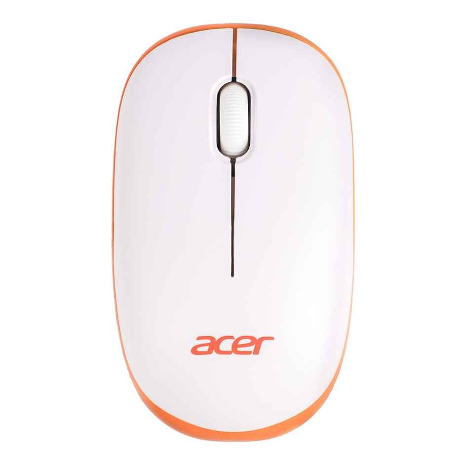 Acer Wireless Mouse (White/Orange)