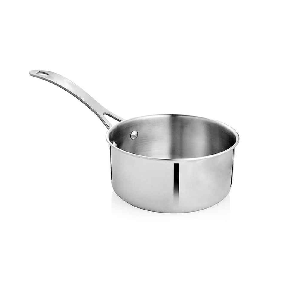 Vinayak Cookware Set (Kadai - 2600 ml Sauce Pan - 1000 ml Fry Pan - 1380 ml, Stainless Steel)