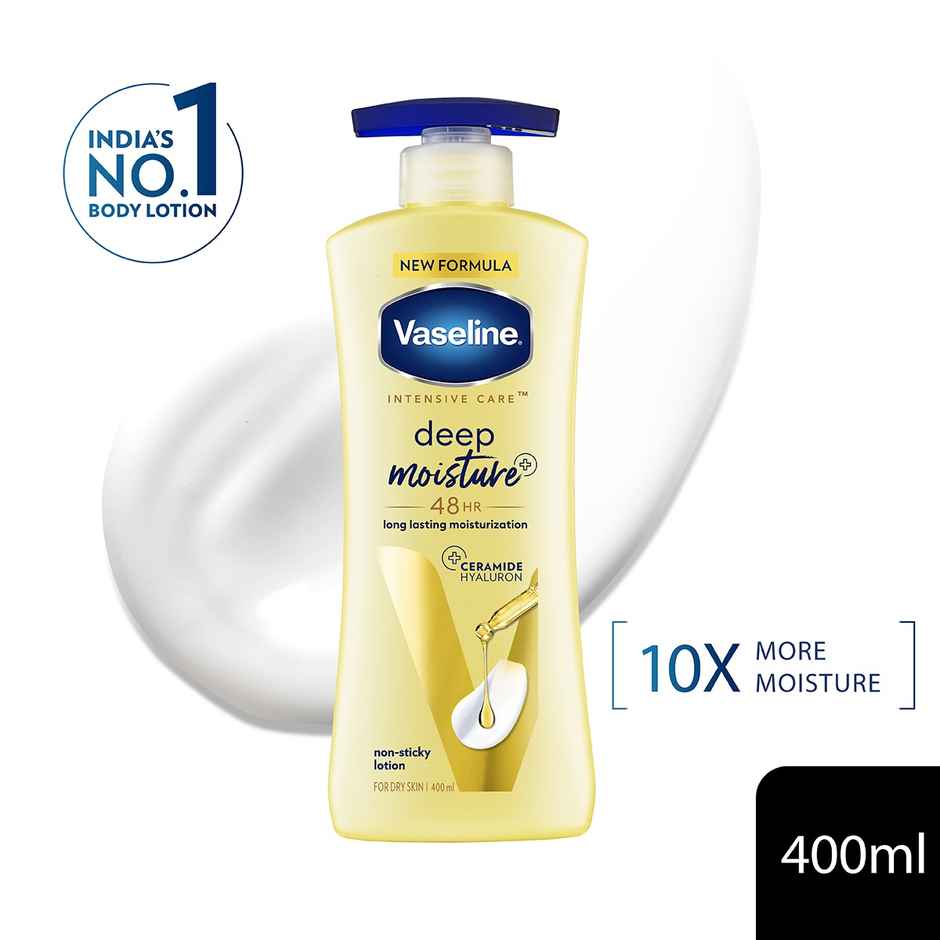 Vaseline Deep Moisture Serum In Lotion Enriched With Glycerin For Nourished Soft Skin