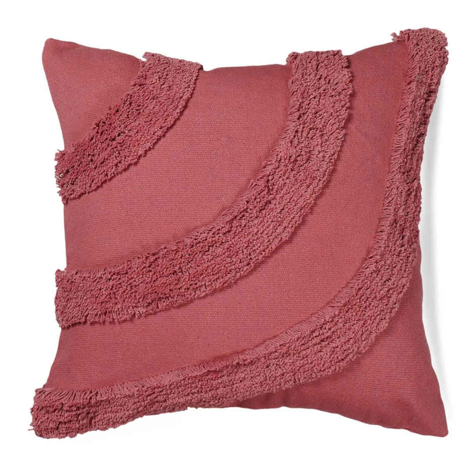 Sashaa World Cotton Cushion Cover | Rose Pink