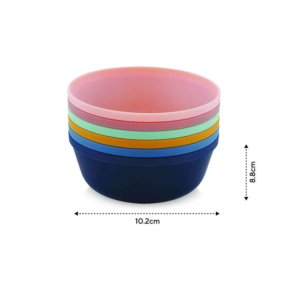 Mastercook Tit Bit Bowl 6 Pcs Set Multi Colour