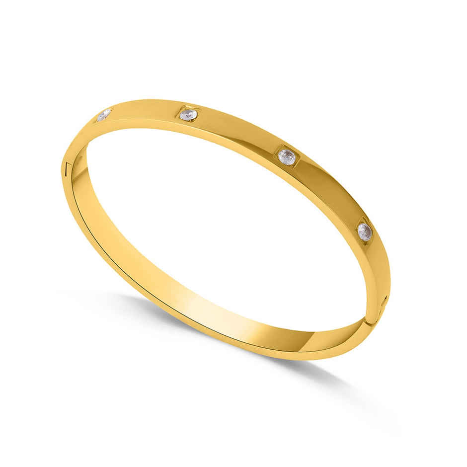 Palmonas Dazzling Stone Bangle Bracelet For Womens | Waterproof And Anti-Tarnish