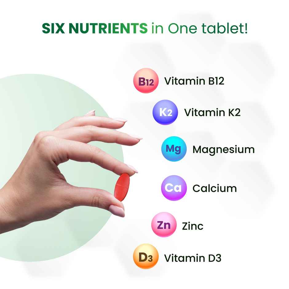 Vlado's Himalayan Organics Calcium Magnesium Zinc Vitamin D3 K 120 VEG Tablets