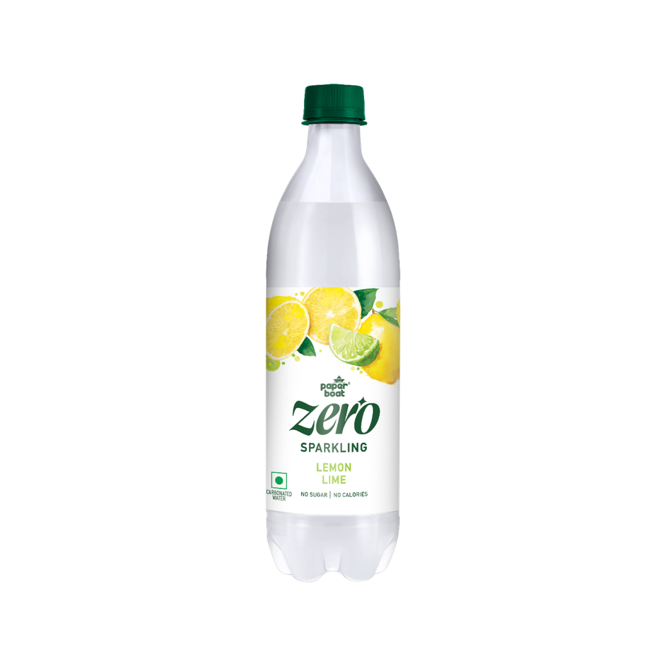 Paper Boat Zero Sugar Lemon Lime Sparkling Water | Sugar Free Cold Drink