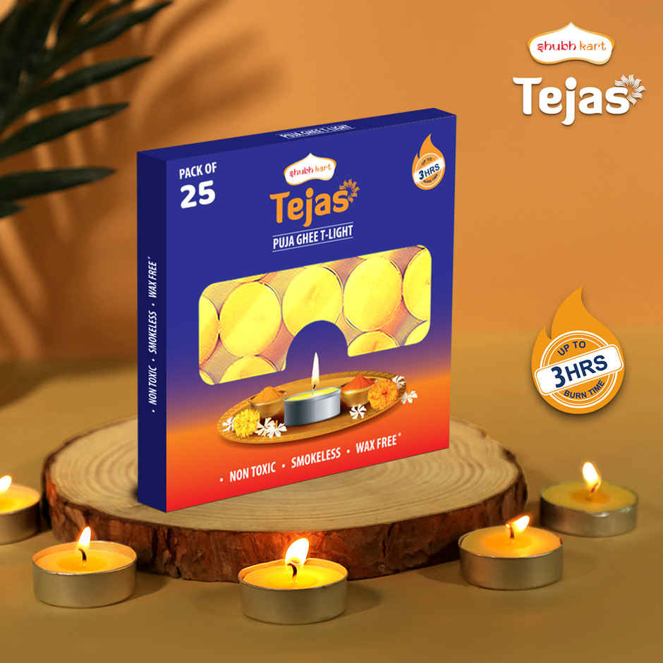 Shubhkart Tejas Puja Ghee T-Light Candles Combo