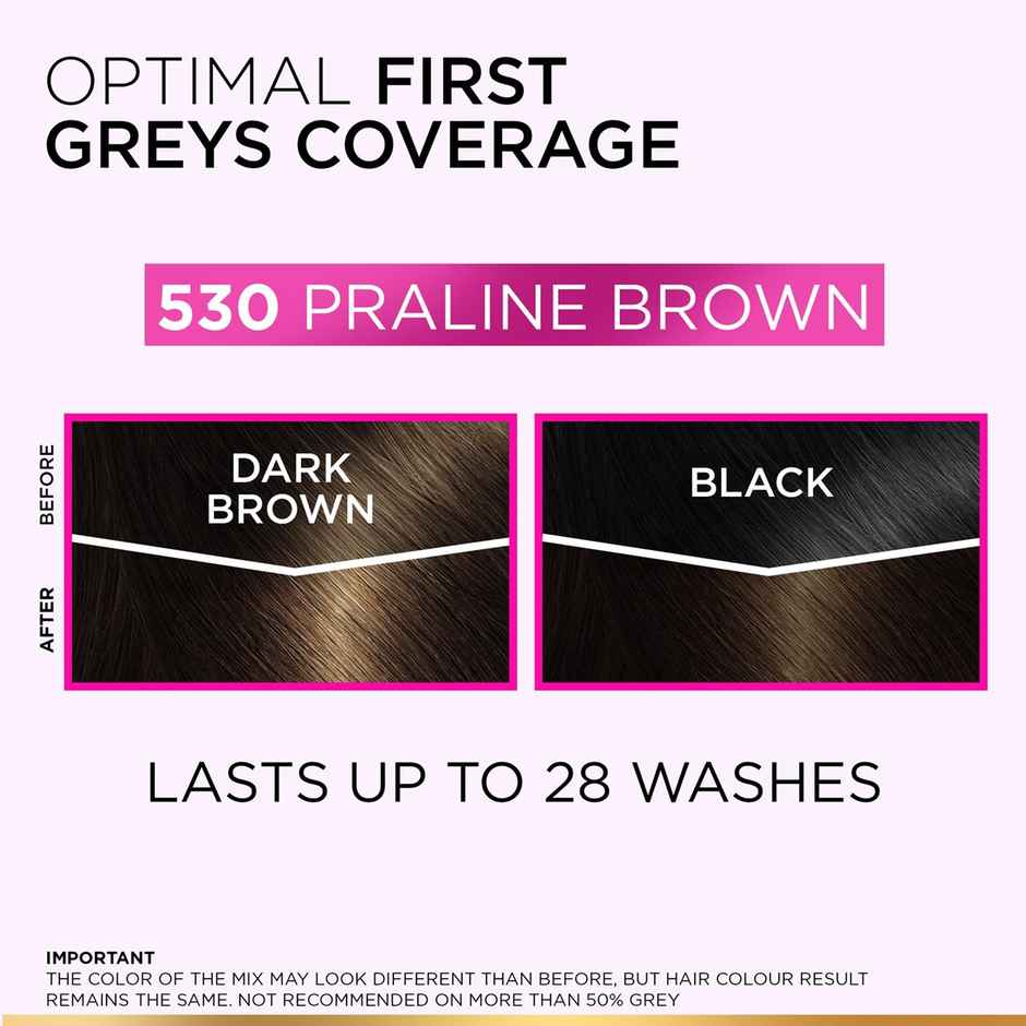 L'Oreal Paris Casting Creme Gloss Hair Color, 530 Praline Brown