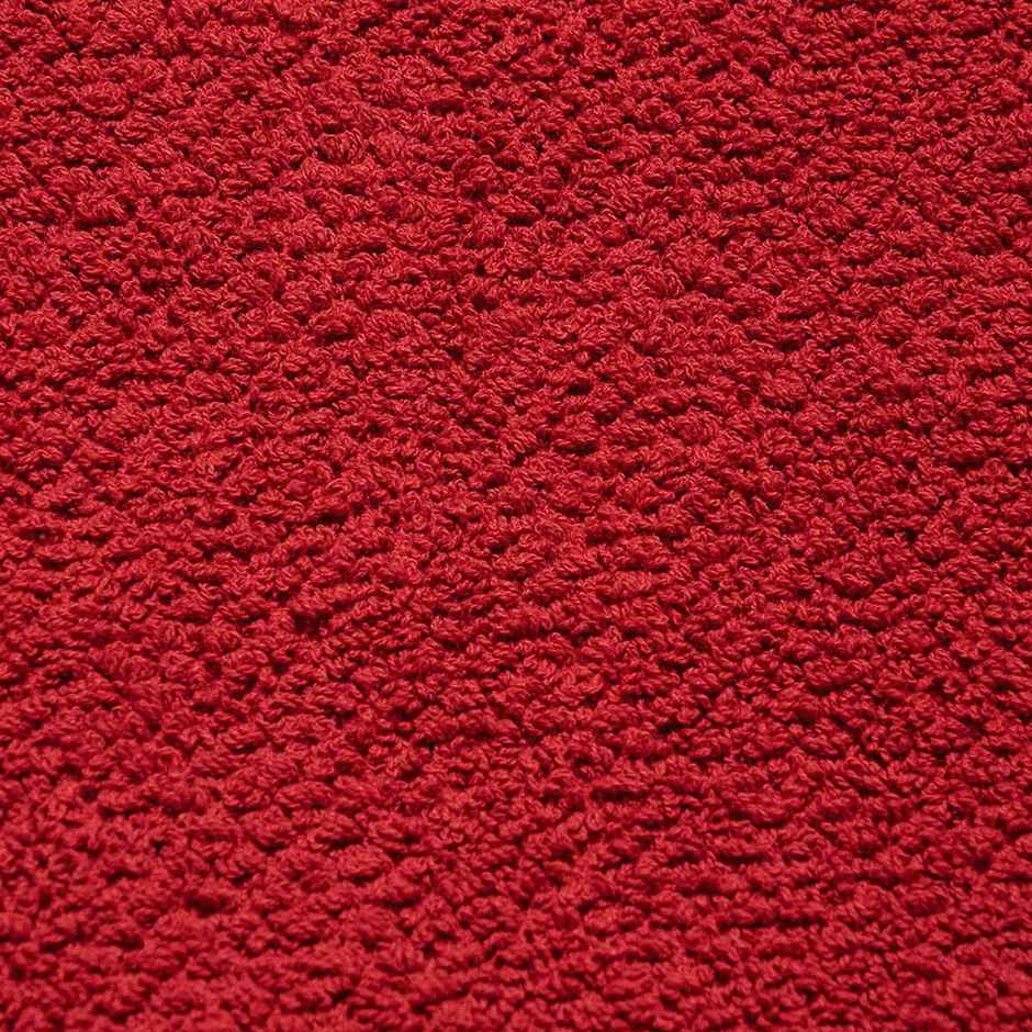 Fabindia Red Cotton Pile Hand Towel
