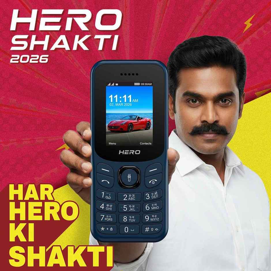 Lava Hero Shakti 2026 Dual SIM Keypad Phone | 1.8 inch Display | Type C | Blue