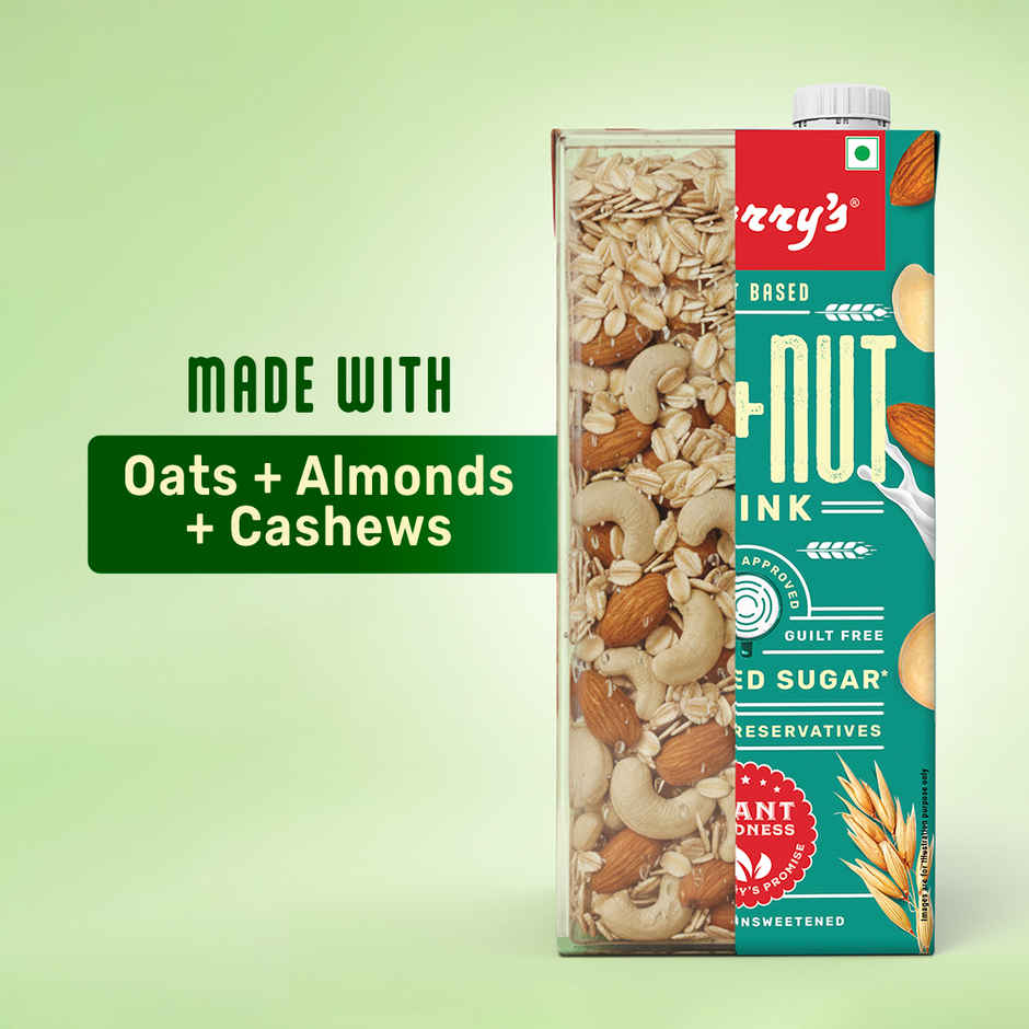 Bagrry's Oats And Nut Drink Vegan No Added Sugar