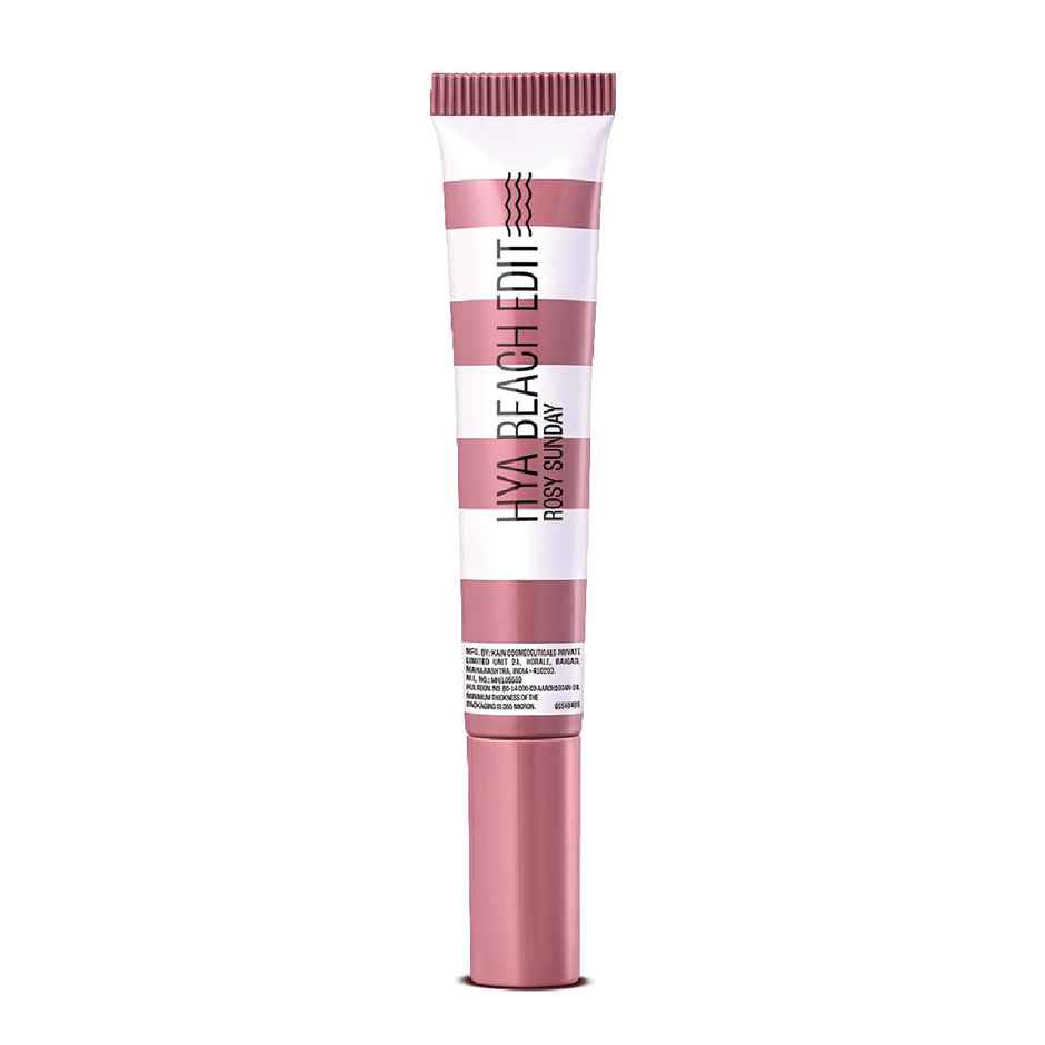 Lakme 9to5 Hya Beach Edit Lip Gloss Stain | 2 Rosy Sunday | Hydrating | Long Lasting | SPF 15