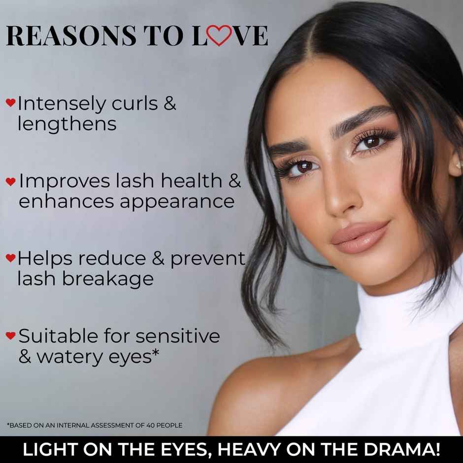 Just Herbs 2In1Lash Enhancing Serum Infused Smudge Proof Clump Free Mascara
