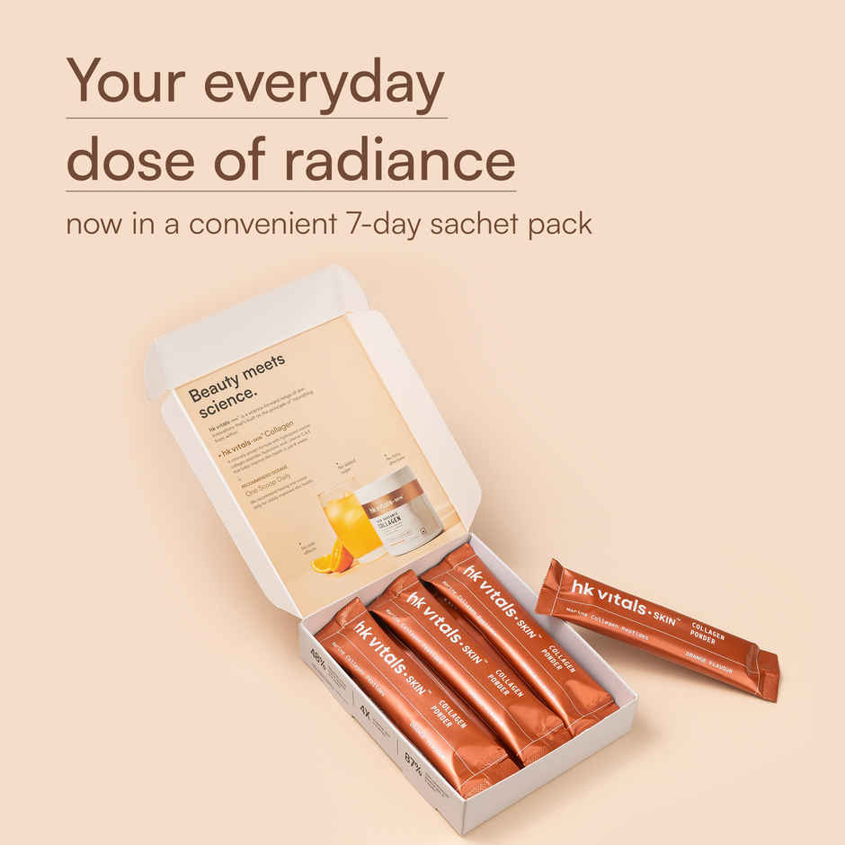 hk vitals Skin Radiance Marine Collagen Supplement Orange Pack of 7