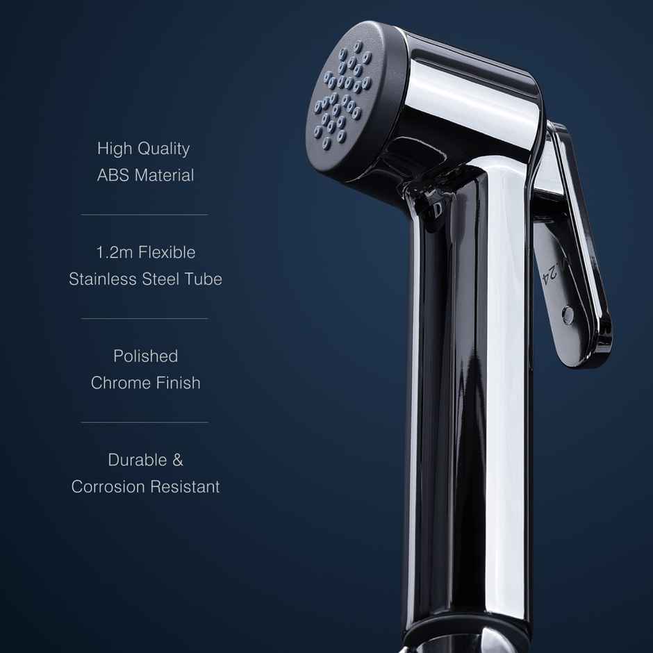 Hindware Flora Health Faucet For Toilet | 1.2 meter| Flexible Stainless Steel Hose