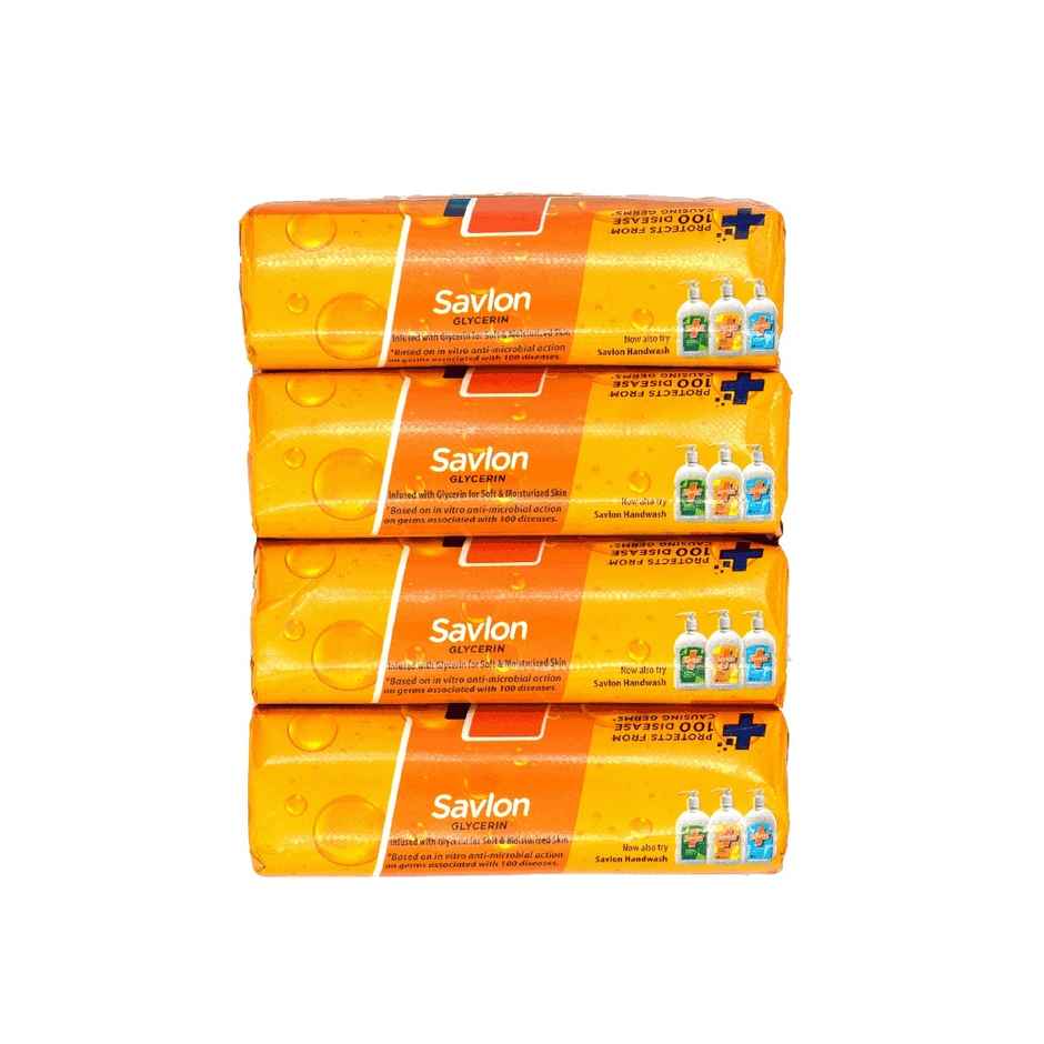 Savlon Glycerin Soap Bar, Germ Protection, for Soft & Supple Skin