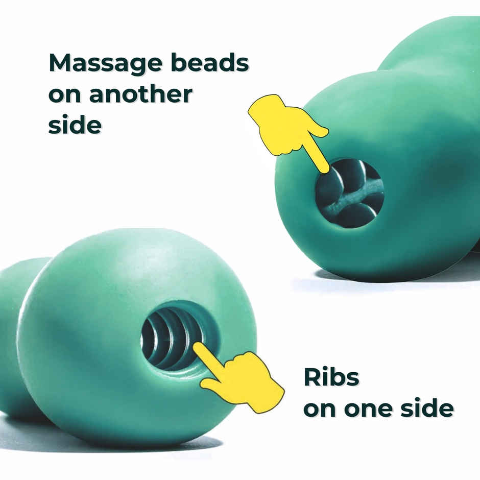 BoldEdge Double Barrel Men Stroker Personal Massager and Water-based Strawberry Lubricant Combo