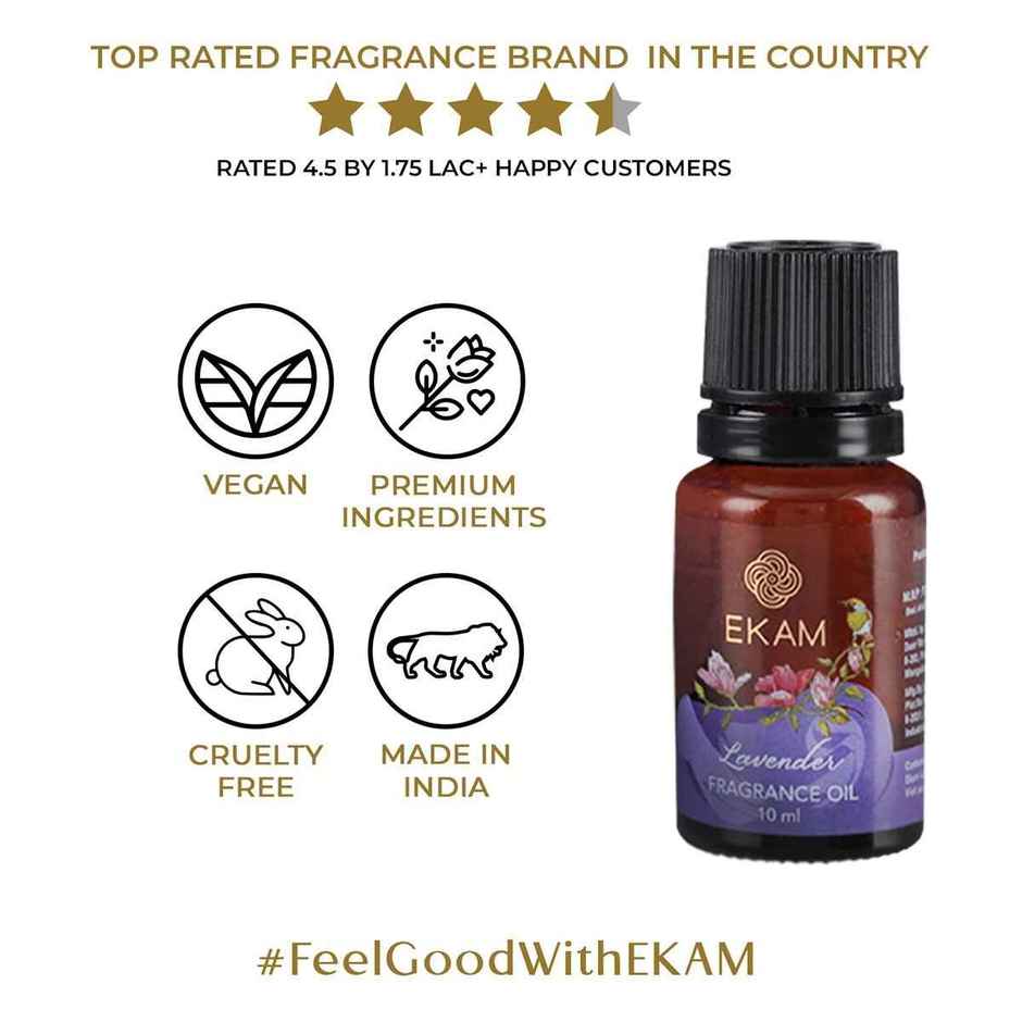 EKAM Lavender Aroma Oil | 10 ml | Luxury Fragrance Oil For Homes & Office Spaces | Aromatic Scented