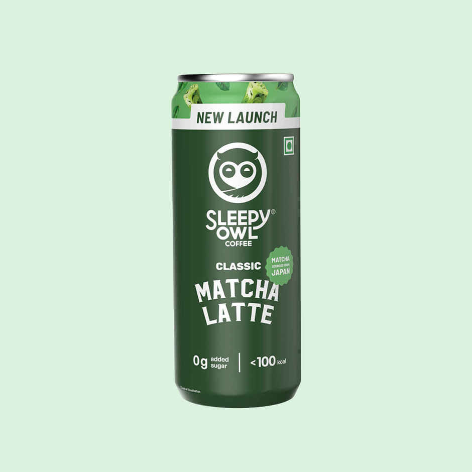 Sleepy Owl Classic Matcha Latte Can | Ready to Drink Authentic Japanese Matcha Tea