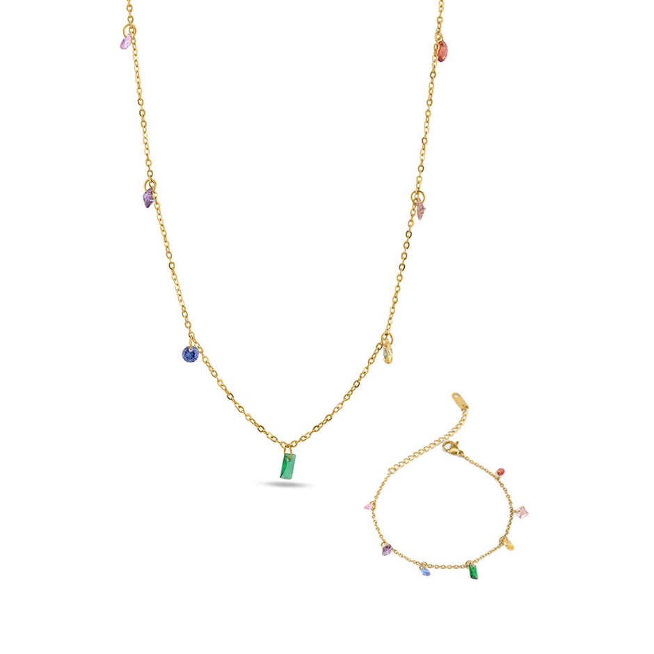 Palmonas Vibrant Cascade Set For Womens | Waterproof And Anti-Tarnish