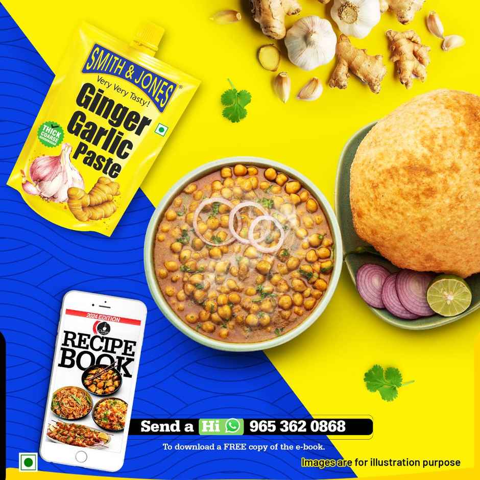 Smith & Jones Ginger Garlic Paste, Thick & Coarse Paste for Cooking Combo